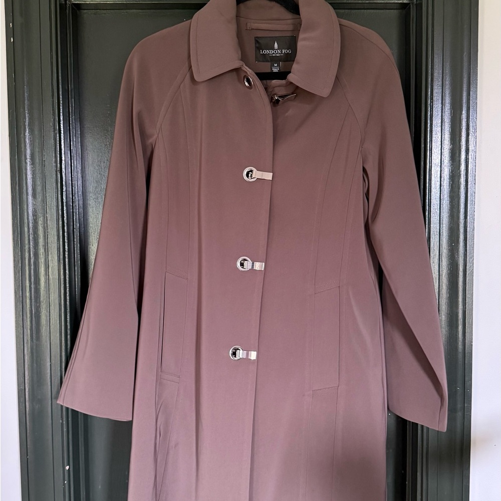 London Fog Women's Mauve Trench Coat